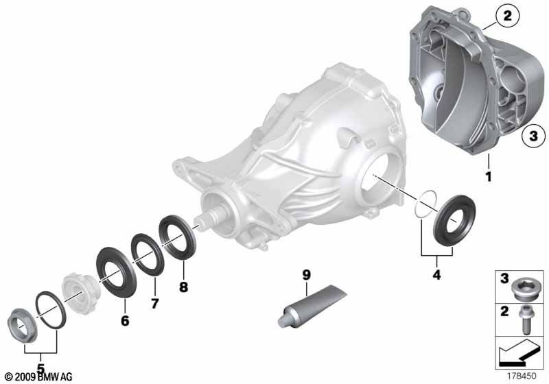 Детали редуктора заднего моста - 225AL