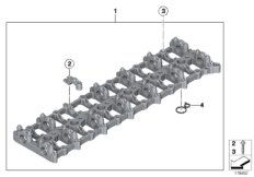 Головка блока ц./промеж.часть картера
