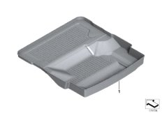 Фасонный коврик для багажника