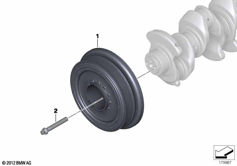 Демпфер крут.колебаний ременного прив.