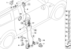 Система замков задней двери