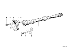 Распредвал механизма газораспределения
