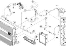 Водяной шланг системы охлаждения