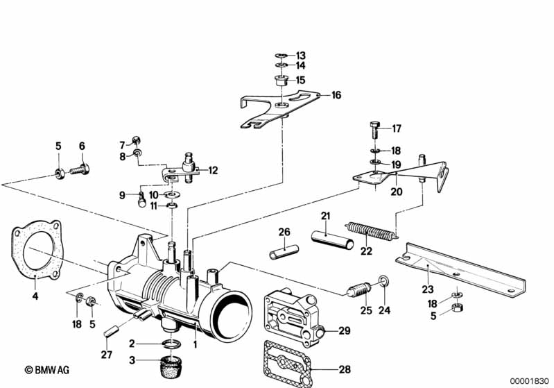 Корпус дроссельной заслонки