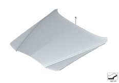 Капот, зачищен.,алюминий