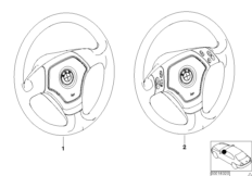 Спортивное рулевое колесо с НПБ