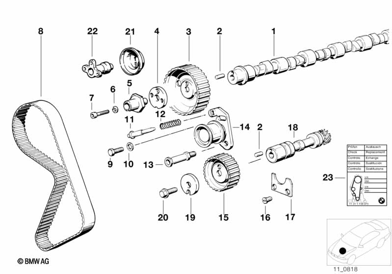 Зубч.ремень мех.газораспред./распредвал