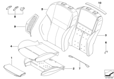 Набивка и обивка спортивного пер.сиденья