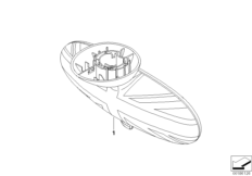 Накладка внутреннего зеркала задн.вида