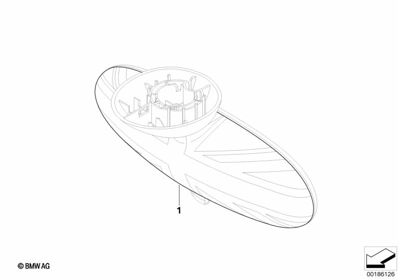Накладка внутреннего зеркала задн.вида