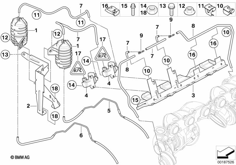 Вакуумное управление турбонагнетателя