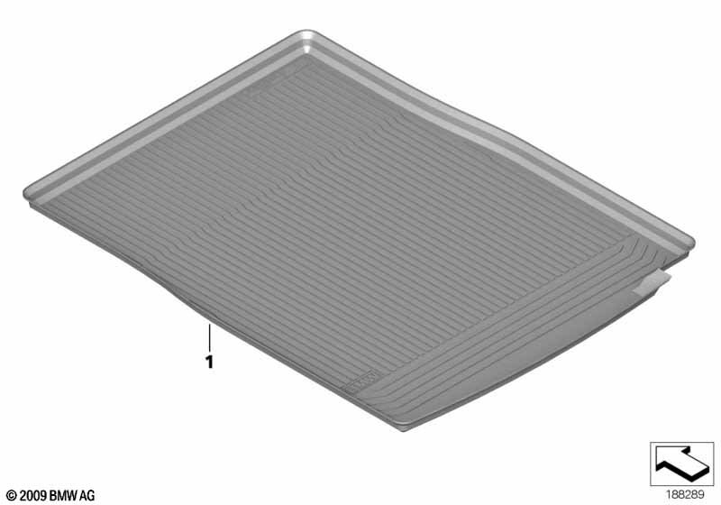 Фасонный коврик для багажника