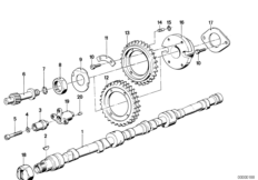 Распредвал механизма газораспределения