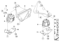 Подвеска двигателя