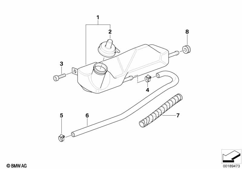 Расширительный бачок радиат.вод.охлажд.