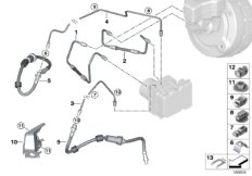 Трубопровод тормозного привода Пд