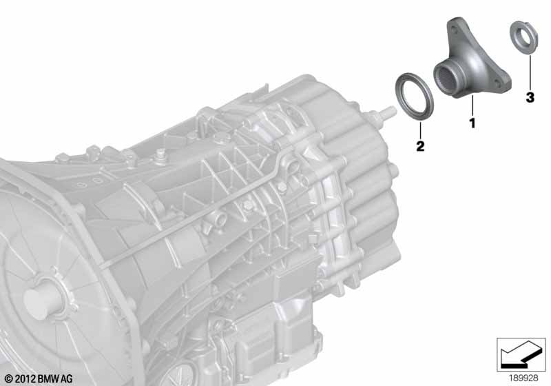 GS7D36BG, фланец выходного вала