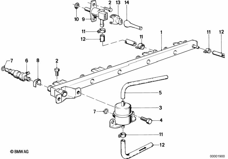 Клапаны/трубопроводы системы впрыска