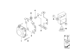 Датчик ACC/круиз-контр.с функц.тормож.