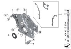Корпус блока ГРМ Нж