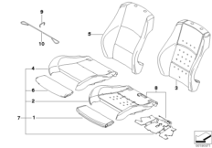 Набивка и обивка спортивного пер.сиденья