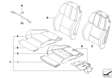 Набивка и обивка спортивного пер.сиденья