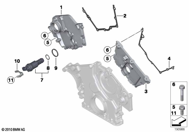 Корпус блока ГРМ Вх