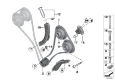 Приводная цепь мех.газораспред.цил.7-12
