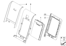 Заднее сиденье, чехол для перевозки лыж