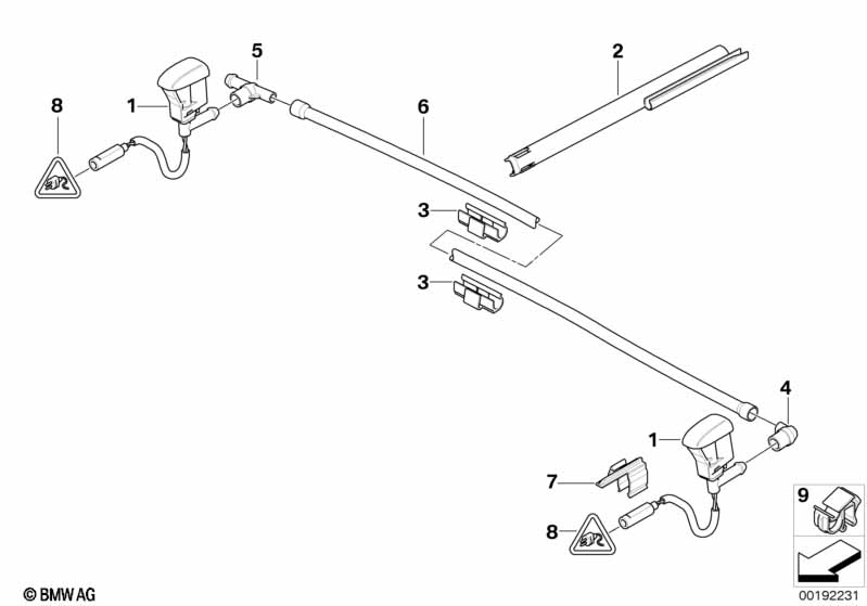 Детали стеклоомывателя