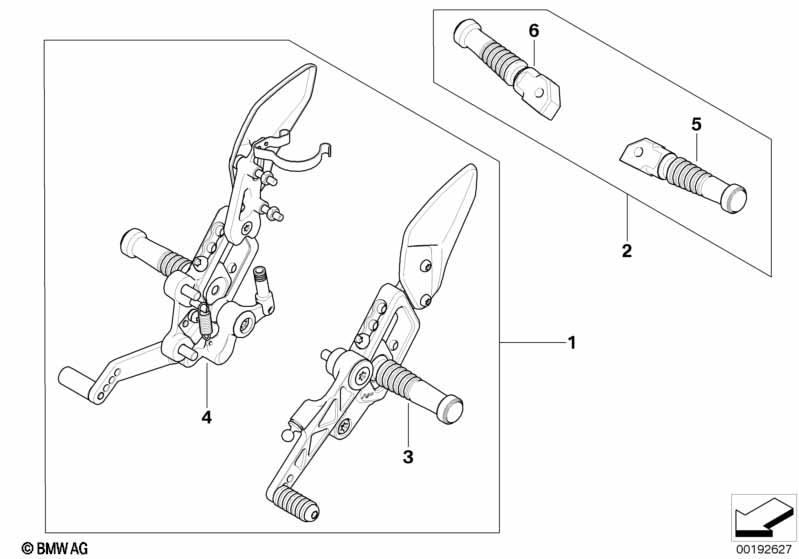 Система упоров для ног HP