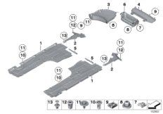 Облицовка днища кузова Зд