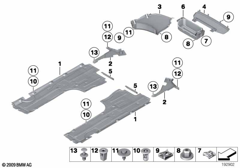 Облицовка днища кузова Зд