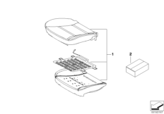 Набивка и обивка передн.сиденья