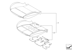 Набивка и обивка спортивного пер.сиденья