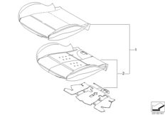 Набивка и обивка спортивного пер.сиденья