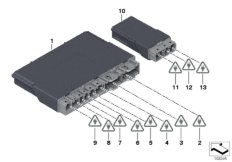 Блок управления, модуль сиденья Пд/Зд