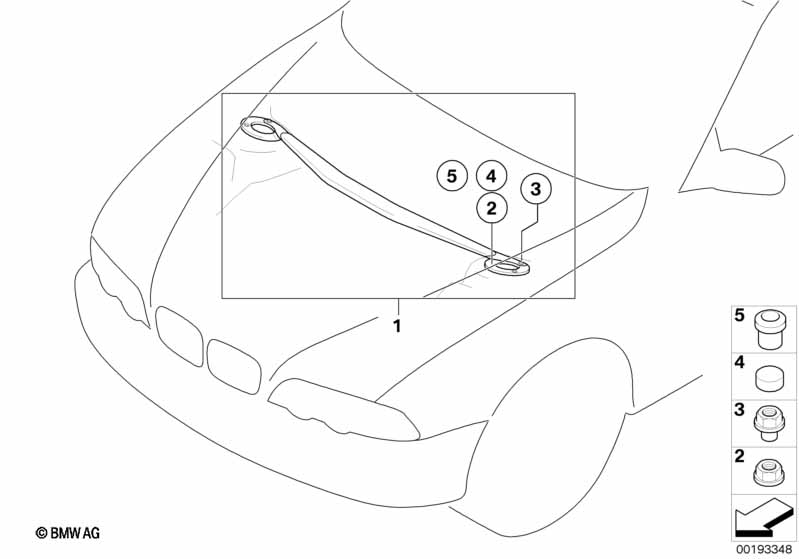 Растяжка карбон. BMW Performance