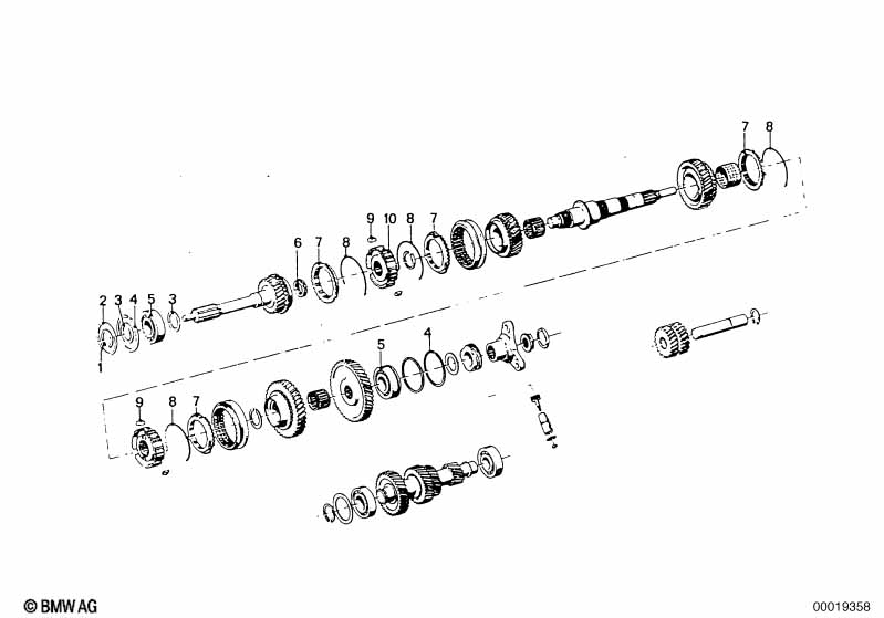 ZF S5-16 Детали блока шестерен