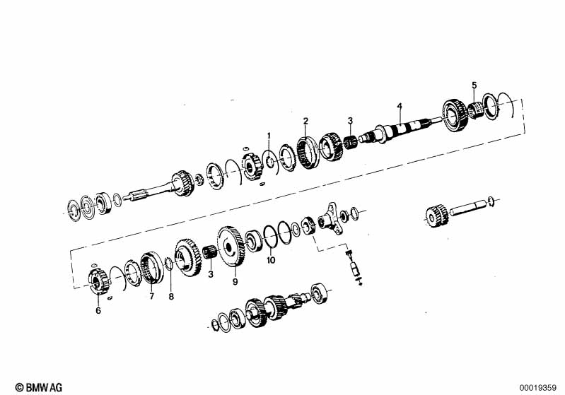 ZF S5-16 Детали блока шестерен
