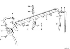 Клапаны/трубопроводы системы впрыска