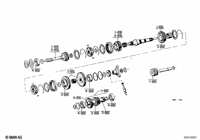 ZF S5-16 Детали блока шестерен