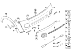 Облиц.зад.части JCW аэрод.к-т цвет авт.