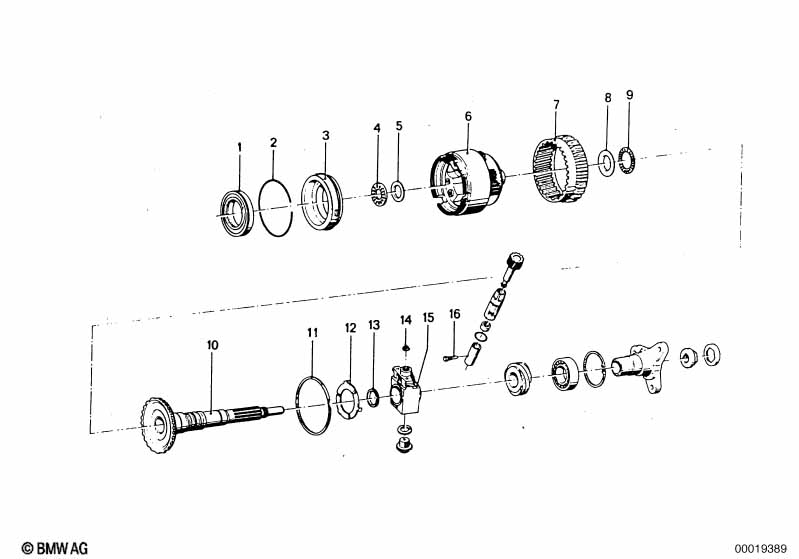 BW 65 Блок планетарных шестерен/выход