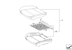 Набивка и обивка базового сиденья Пд