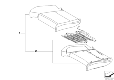 Сиденье Пд, набивка и обивка сид.пов.ком