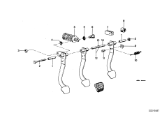Опорный кронштейн педали