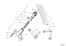 Привод педали акселератора-упор