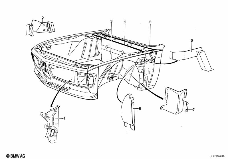 детали передка кузова