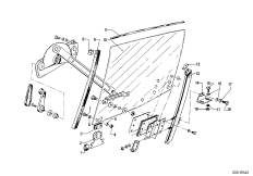 Механизм перемещения стекла двери Пд